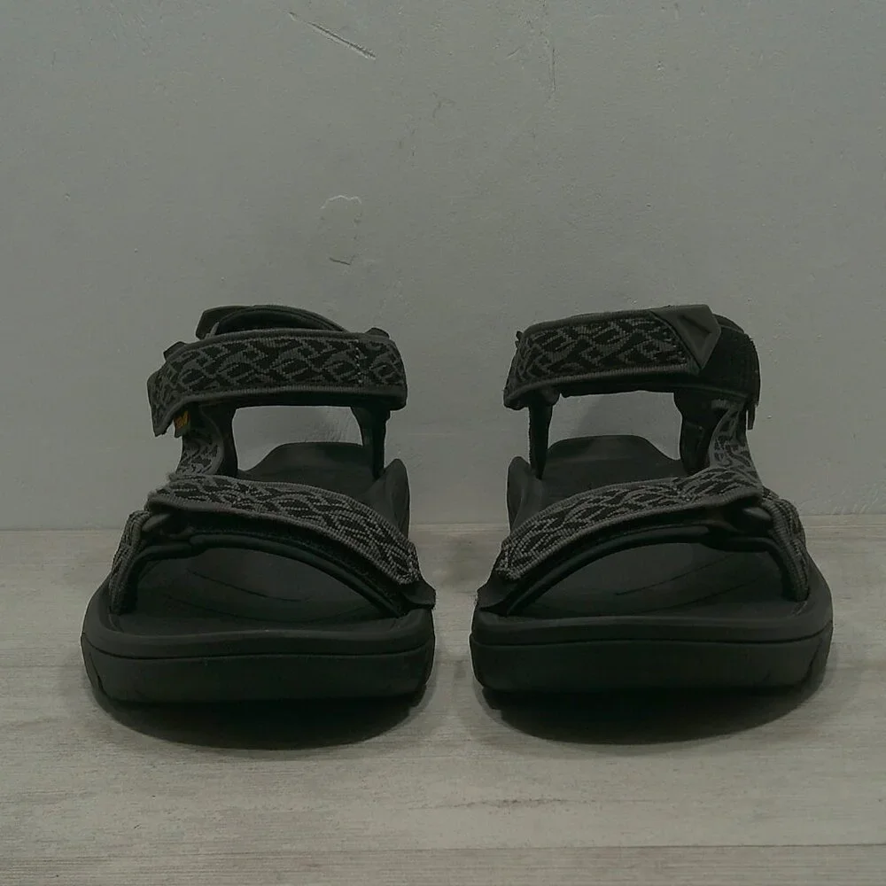 Teva Terra Fi 5 Universal Hiking Sandals Black Men’s Sport Strap Wavy Trail S 13
